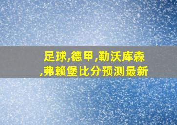 足球,德甲,勒沃库森,弗赖堡比分预测最新