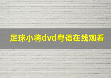 足球小将dvd粤语在线观看