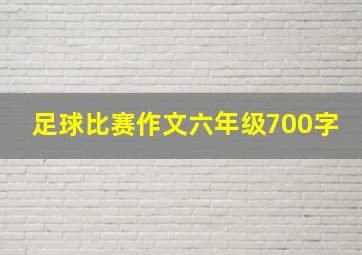 足球比赛作文六年级700字