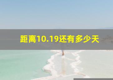 距离10.19还有多少天