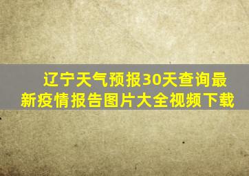 辽宁天气预报30天查询最新疫情报告图片大全视频下载