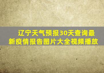 辽宁天气预报30天查询最新疫情报告图片大全视频播放