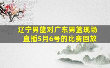 辽宁男篮对广东男篮现场直播5月6号的比赛回放