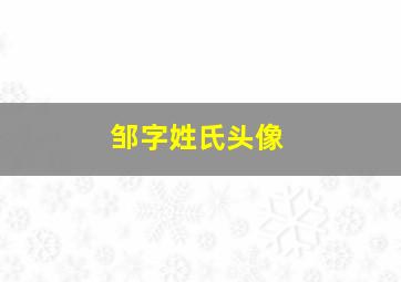 邹字姓氏头像