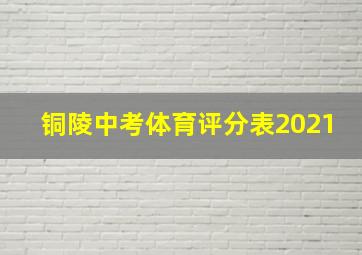 铜陵中考体育评分表2021