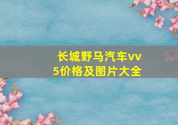 长城野马汽车vv5价格及图片大全