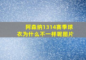 阿森纳1314赛季球衣为什么不一样呢图片