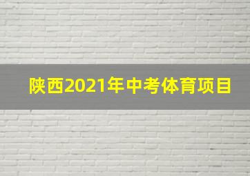 陕西2021年中考体育项目