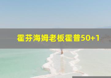 霍芬海姆老板霍普50+1