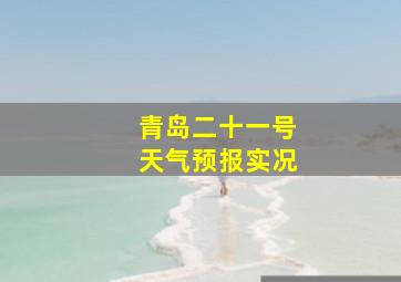 青岛二十一号天气预报实况