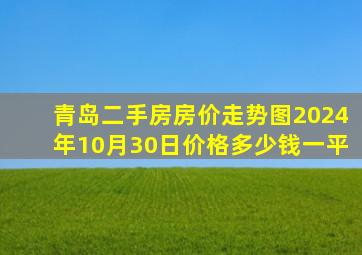 青岛二手房房价走势图2024年10月30日价格多少钱一平