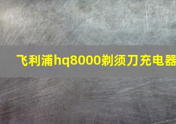 飞利浦hq8000剃须刀充电器