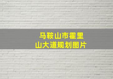 马鞍山市霍里山大道规划图片