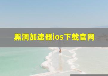 黑洞加速器ios下载官网