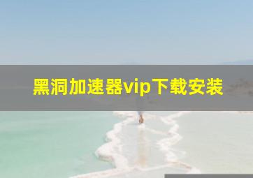 黑洞加速器vip下载安装