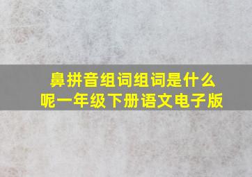 鼻拼音组词组词是什么呢一年级下册语文电子版